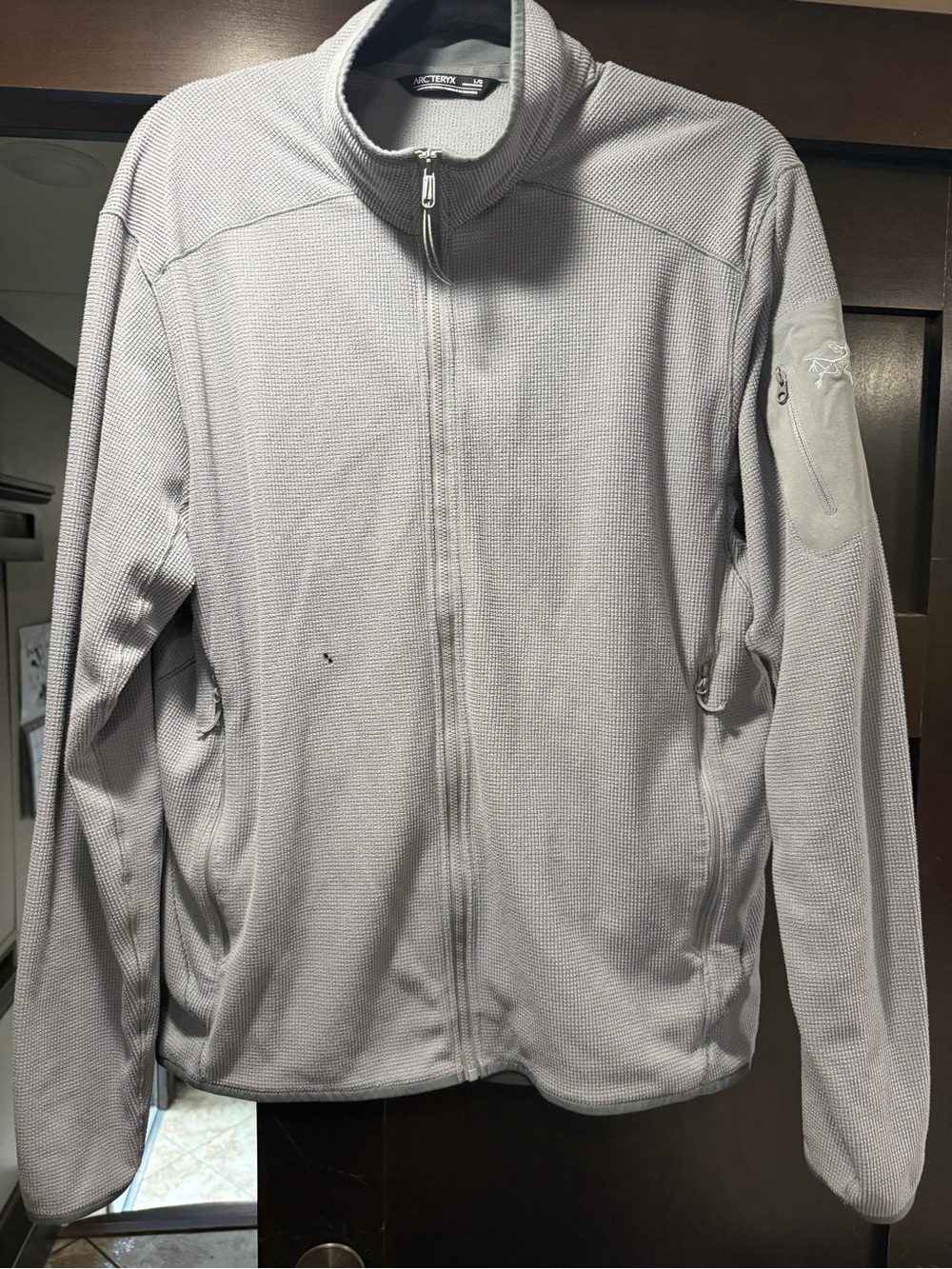 Arc'teryx Light Gray Lightweight Full-Zip Jacket